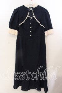 an another angelus / レース使いフロント開きマーメイドワンピース F ネイビー O-25-12-19-009-CA-OP-OW-OS