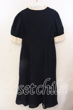 画像3: an another angelus / レース使いフロント開きマーメイドワンピース F ネイビー O-25-12-19-009-CA-OP-OW-OS