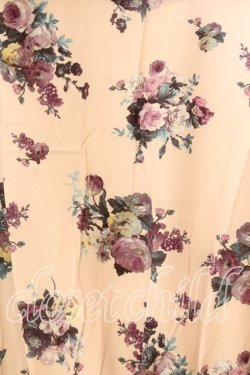 画像2: axes femme / 花柄ロングワンピース M キナリ O-25-12-19-010-AX-OP-OW-OS