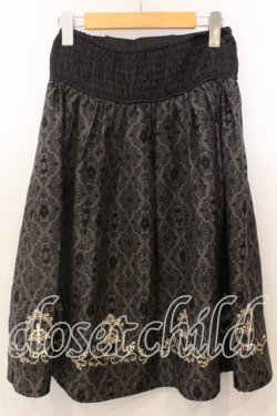 画像3: axes femme / Disneyダークオーナメント柄スカート M クロ O-25-12-19-012-AX-SK-OW-OS