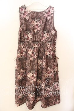 画像4: axes femme / クラシックローズ柄ジャンスカ F ブラウン O-25-12-19-001-AX-OP-OW-OS