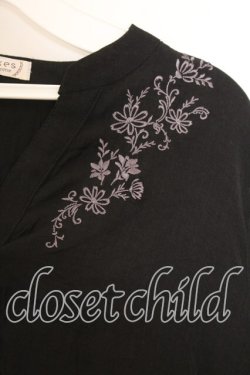 画像2: axes femme / フィッシュテールチュニック M クロ O-25-12-19-015-AX-OP-OW-OS