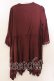 画像3: axes femme / フィッシュテールチュニック M ワイン O-25-12-19-016-AX-OP-OW-OS (3)