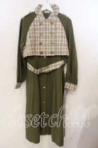 axes femme POETIQUE / 2WAYバイカラーコート M グリーン O-25-12-19-019-AX-CO-OW-OS