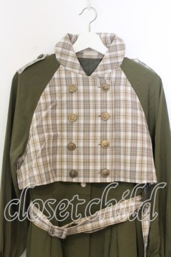 画像2: axes femme POETIQUE / 2WAYバイカラーコート M グリーン O-25-12-19-019-AX-CO-OW-OS