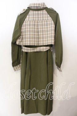 画像3: axes femme POETIQUE / 2WAYバイカラーコート M グリーン O-25-12-19-019-AX-CO-OW-OS