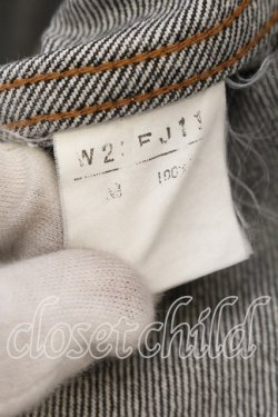 画像3: WONDERFUL WORLD / ロゴ刺繍デニムジャケット  クロ O-25-12-19-024-LO-JA-OW-OS