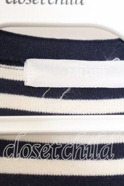 画像2: PINK HOUSE / ミニポケット使いボーダーカーディガン  シロ×ネイビー O-25-12-19-029-LO-TO-OW-OS