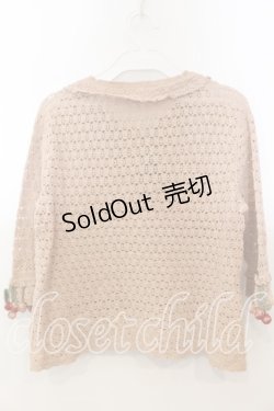 画像5: WONDERFUL WORLD / さくらんぼ編みぐるみカーディガン  オレンジ系 O-25-12-19-030-LO-TO-OW-OS