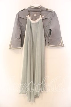 画像4: Ozz oneste / Star wizardマント付きショートジャケット  ブルーグレー O-25-12-20-028-OO-TO-OW-OS