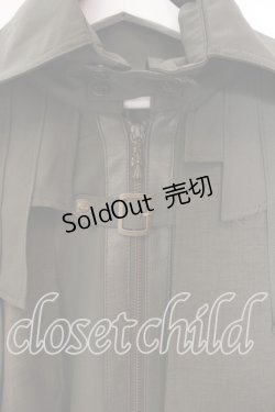 画像2: Ozz Croce / ケープデザインロングマント  グリーン O-25-12-20-029-OO-CO-OW-OS