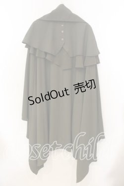 画像4: Ozz Croce / ケープデザインロングマント  グリーン O-25-12-20-029-OO-CO-OW-OS