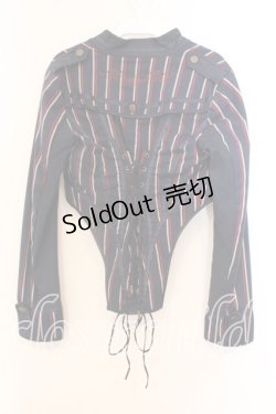 画像3: Ozz oneste / ストライプショートジャケット  ネイビー O-25-12-20-031-OO-JA-OW-OS