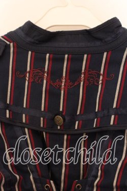 画像4: Ozz oneste / ストライプショートジャケット  ネイビー O-25-12-20-031-OO-JA-OW-OS