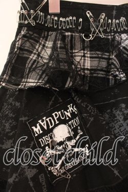 画像2: MAD / パッチ配色チェックティアードスカート M ブラック O-25-12-20-033-PU-SK-OW-OS