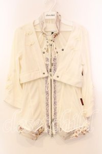 Ozz oneste / チャイナキャミ＆ボレロ  アイボリー O-25-12-20-035-OO-TO-OW-OS