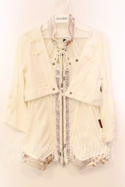 画像1: Ozz oneste / チャイナキャミ＆ボレロ  アイボリー O-25-12-20-035-OO-TO-OW-OS