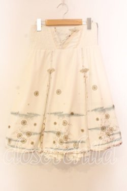 画像1: Ozz oneste / 和柄刺繍レイヤードスカート  アイボリー O-25-12-20-036-OO-SK-OW-OS