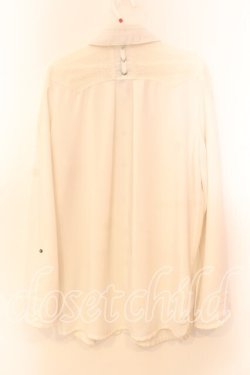 画像3: Ozz Croce / ネット切替ブラウス  ホワイト O-25-12-20-038-OO-BL-OW-OS