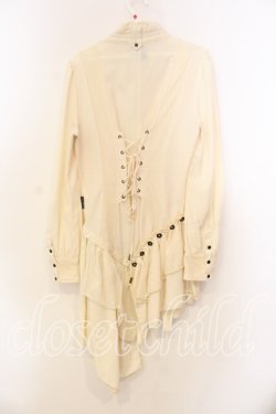 画像4: Ozz oneste / 裾フリル2wayロングブラウス  アイボリー O-25-12-20-039-OO-BL-OW-OS