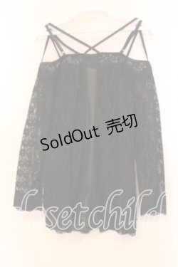 画像3: Rozen Kavalier / 総レースオフショルトップス  ブラック O-25-12-20-040-OO-TO-OW-OS