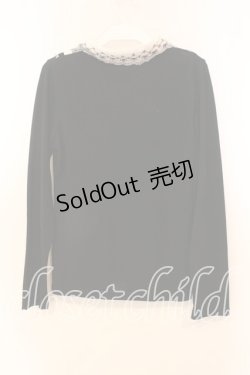 画像2: axes femme / レイヤード風カットソー  クロ×オフシロ O-25-12-20-047-AX-TO-IG-OS