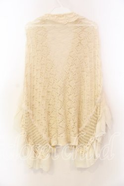 画像2: axes femme / レース衿ドルマンカーデ  アイボリー O-25-12-20-048-AX-TO-IG-OS