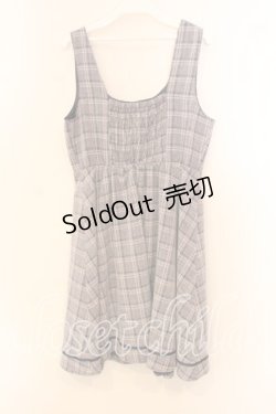 画像2: axes femme / チェック柄ジャンパースカート  ネイビー系 O-25-12-20-050-AX-OP-IG-OS