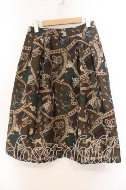 画像3: Jane Marple / タイニーアリスゴブランスカート  ブラウン O-25-12-20-056-JM-SK-IG-OS