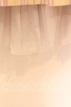 画像2: Jane Marple / ストライプスカート Ｍ アイボリー×ラベンダー O-25-12-20-058-JM-SK-IG-OS