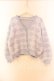 画像1: Candy Stripper / VVS KNIT カーディガン 2 サックス×ホワイト O-25-12-20-064-PU-TO-IG-OS (1)