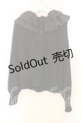 Candy Stripper / FRILL COLLAR KNIT カーディガン 2 ブラック O-25-12-20-065-PU-TO-IG-OS