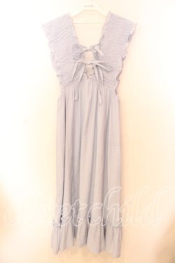 画像1: Candy Stripper / SHIRRING JUMPER SKIRT ジャンパースカート 2 サックス O-25-12-20-067-PU-OP-IG-OS