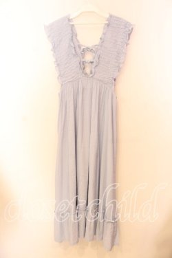 画像3: Candy Stripper / SHIRRING JUMPER SKIRT ジャンパースカート 2 サックス O-25-12-20-067-PU-OP-IG-OS