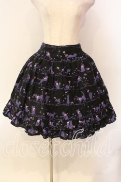 画像1: metamorphose / Melody cat フリルスカート  クロ×パープル O-25-12-20-008-ME-SK-OW-OS