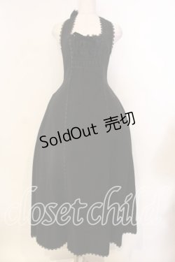 画像1: metamorphose / ホルターネックベネシャンロングワンピース  クロ O-25-12-20-009-ME-OP-IG-OS