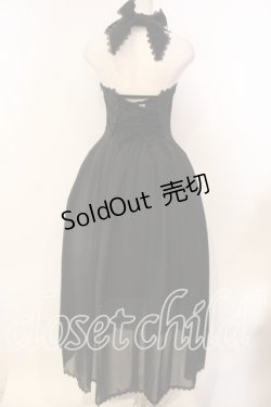 画像4: metamorphose / ホルターネックベネシャンロングワンピース  クロ O-25-12-20-009-ME-OP-IG-OS