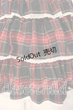 画像3: Angelic Pretty / Fancyタータンチェックジャンパースカート  ネイビー×アカ O-25-12-20-015-AP-OP-OW-OS