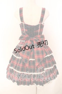 画像5: Angelic Pretty / Fancyタータンチェックジャンパースカート  ネイビー×アカ O-25-12-20-015-AP-OP-OW-OS