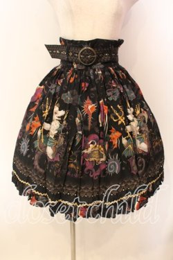 画像1: ALICE and the PIRATES / Poseidon Chris柄スカート  クロ O-25-12-20-017-PA-SK-OW-OS