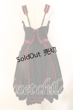 画像5: Ozz oneste / 朱雀刺繍 和チャイナジャンパースカート  ブラック×レッド O-25-12-20-020-OO-OP-OW-OS