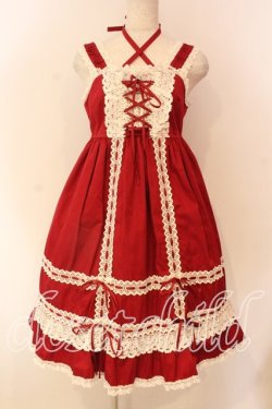 画像1: BABY,THE STARS SHINE BRIGHT / ベビードールジャンパースカート  えんじ O-25-12-22-003-BA-OP-OW-OS