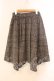 画像2: axes femme / チェックフレアスカート M ブラウン O-25-12-22-040-AX-SK-OW-OS (2)