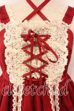 画像2: BABY,THE STARS SHINE BRIGHT / ベビードールジャンパースカート  えんじ O-25-12-22-003-BA-OP-OW-OS