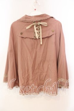 画像3: axes femme / 後ろ編み上げポンチョ M ピンク O-25-12-22-043-AX-TO-OW-OS