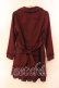 画像2: axes femme / ファー襟トレンチコート L ワイン O-25-12-22-044-AX-CO-OW-OS (2)