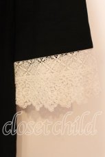 画像3: Jane Marple / Voile and lace york trapeze dress　ワンピース M クロ×シロ O-25-12-22-046-JM-OP-OW-OS (3)