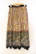 Jane Marple Dans Le Salon / Palm tree long skirt　スカート M イエロー系 O-25-12-22-049-JM-SK-OW-OS