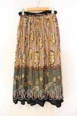 画像1: Jane Marple Dans Le Salon / Palm tree long skirt　スカート M イエロー系 O-25-12-22-049-JM-SK-OW-OS (1)