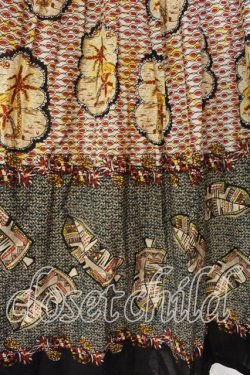 画像2: Jane Marple Dans Le Salon / Palm tree long skirt　スカート M イエロー系 O-25-12-22-049-JM-SK-OW-OS